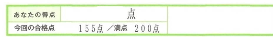漢字検定2級は8割の得点が必要の画像