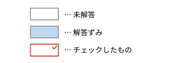 漢字検定CBT試験見直しチェック欄